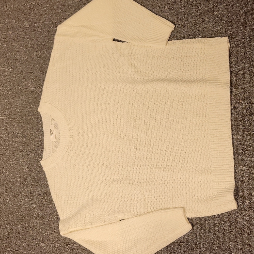 NWOT Zenana XL off white sweater